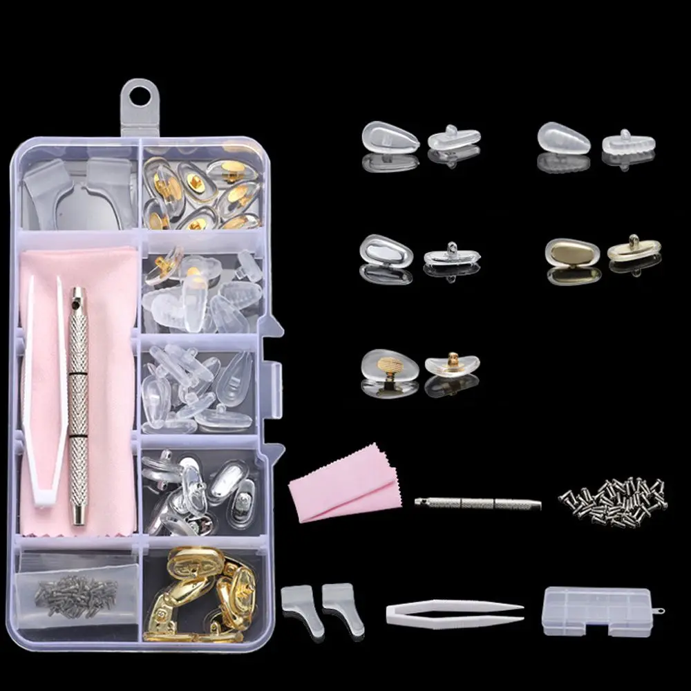 with Screwdriver Tweezers Ear Hooks Anti Slip Metal Sunglass Repair Tool Glasses Repair Kit Eyeglass Nose Pads Glasses Screws
with Screwdriver Tweezers Ear Hooks Anti Slip Metal Sunglass Repair Tool Glasses Repair Kit Eyeglass Nose Pads Glasses Screws