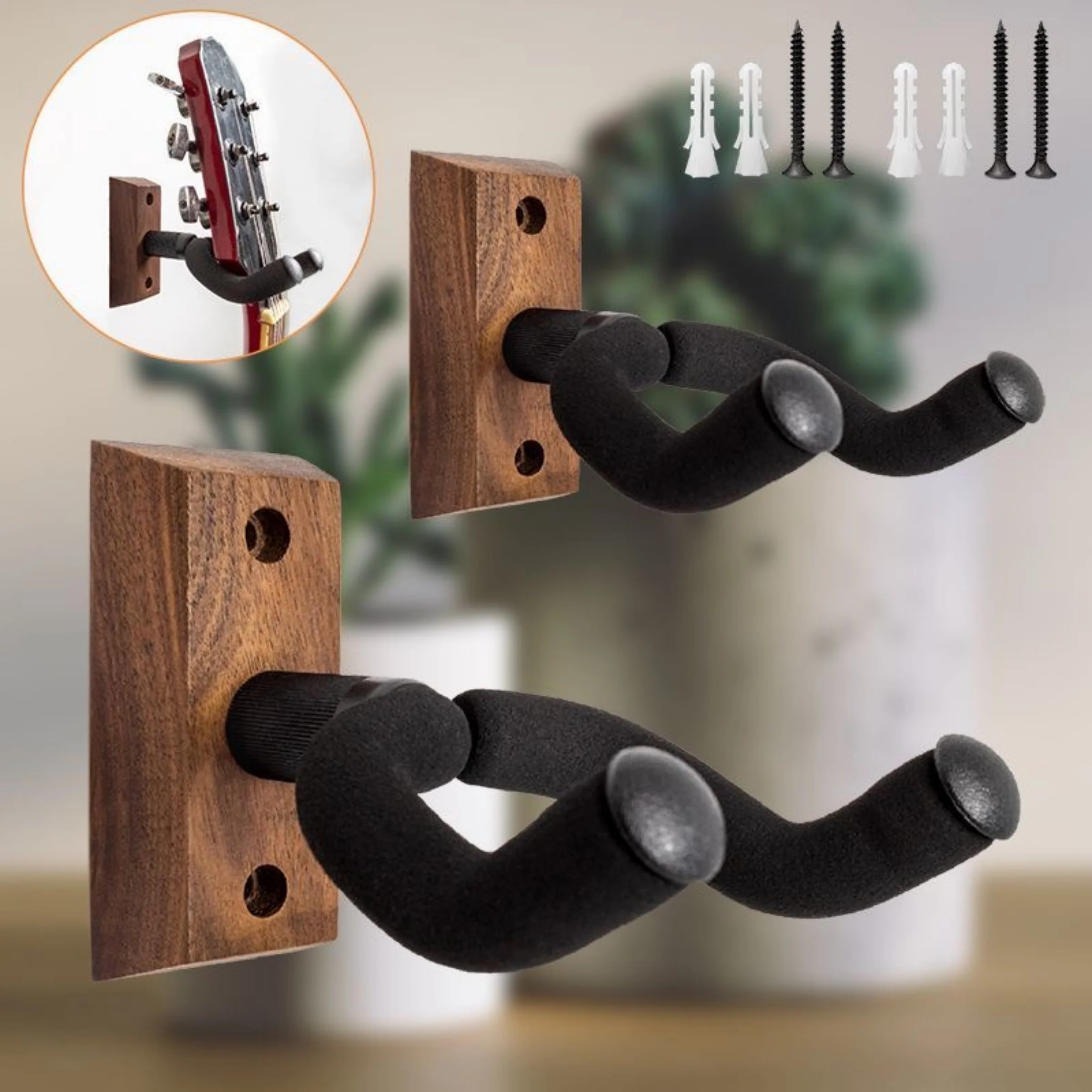 1pc Guitar Wall Mount Guitar Hook for All Size Guitars,U-Shaped Guitar Hanger Wall Mount for Acoustic, Electric Guitar, Bass
1pc Guitar Wall Mount Guitar Hook for All Size Guitars,U-Shaped Guitar Hanger Wall Mount for Acoustic, Electric Guitar, Bass