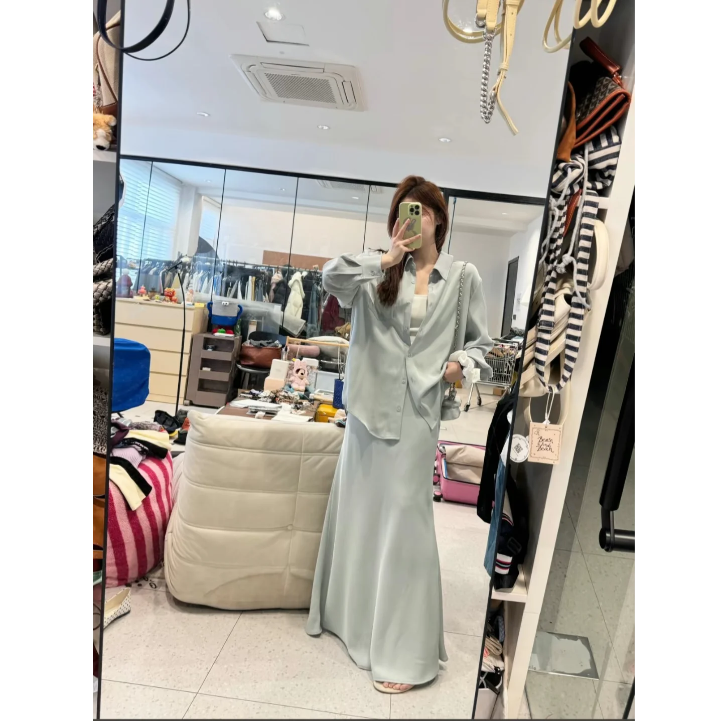 JINGU Loose Fit Shirt with High Waist Pleated Skirt Elegant Turn-down Collar Elastic Waist Side Slit Hanfu Women's Clothing
JINGU Loose Fit Shirt with High Waist Pleated Skirt Elegant Turn-down Collar Elastic Waist Side Slit Hanfu Women's Clothing