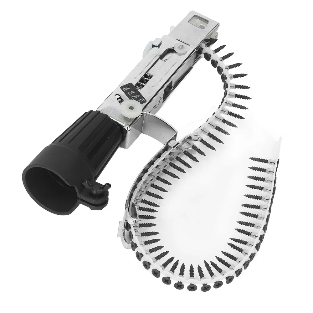 Aluminum Alloy Chain Nail Gun Adapter Corrosion Proof Depth Adjustment Automatic Chain Screw Gun Adapter Automatic Feed
Aluminum Alloy Chain Nail Gun Adapter Corrosion Proof Depth Adjustment Automatic Chain Screw Gun Adapter Automatic Feed