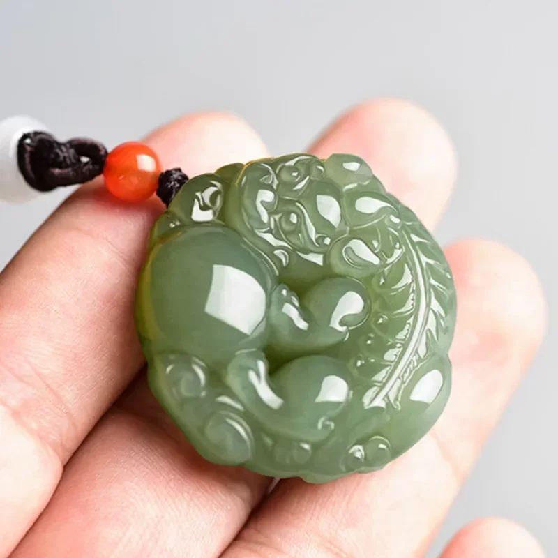 Natural Green Jade Ball Pixiu Pendant White Jade Fashion Simple Jade Pendant Jewelry
Natural Green Jade Ball Pixiu Pendant White Jade Fashion Simple Jade Pendant Jewelry