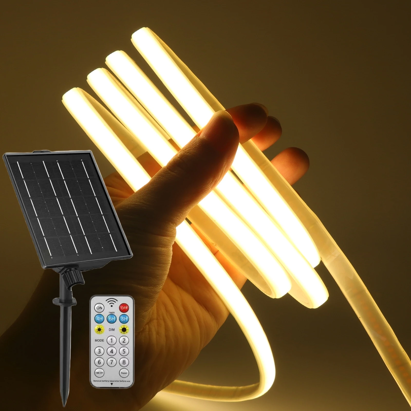 24V Solar COB Neon LED Strip Light 320leds/m Waterproof IP67 Self-Adhesive Tape Diode Rope Flexible Lights For Garden Decoration
24V Solar COB Neon LED Strip Light 320leds/m Waterproof IP67 Self-Adhesive Tape Diode Rope Flexible Lights For Garden Decoration