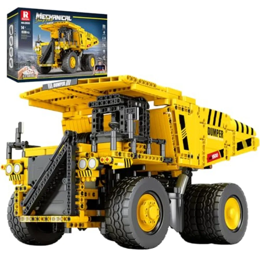 Building Set for Adults with Control Remote STEM Gifts for Teens Age 14 and up Mining Dump Truck Collectible Model for Birthday
Building Set for Adults with Control Remote STEM Gifts for Teens Age 14 and up Mining Dump Truck Collectible Model for Birthday