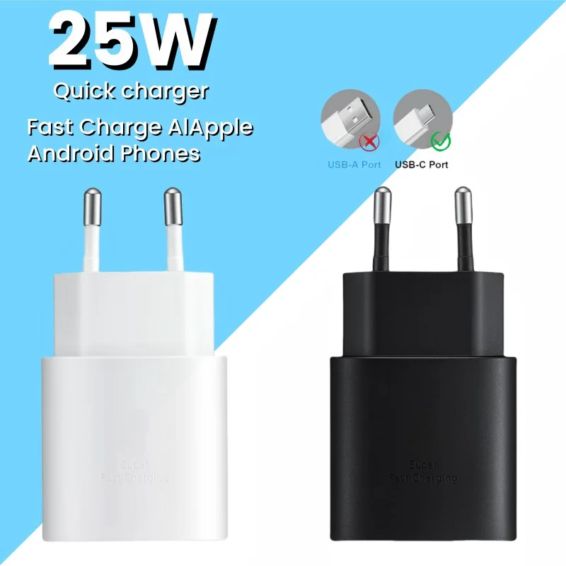PD 25W Super Fast Charger For Galaxy S24 Ultra Plus S23 S22 Fold 6 5 4 3 Z Flip A55 A54 USB C Cable Quick Charging Power Adapter
PD 25W Super Fast Charger For Galaxy S24 Ultra Plus S23 S22 Fold 6 5 4 3 Z Flip A55 A54 USB C Cable Quick Charging Power Adapter