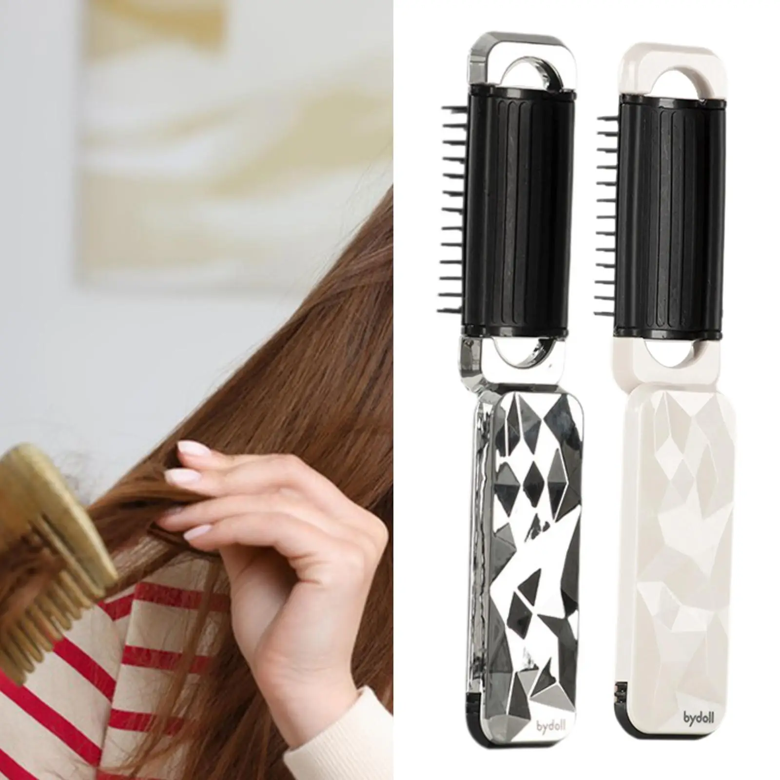 Small Foldable Hair Comb with Mirror Portable Massage Brush for Smooth Hair Styling Accessories for Travel
Small Foldable Hair Comb with Mirror Portable Massage Brush for Smooth Hair Styling Accessories for Travel