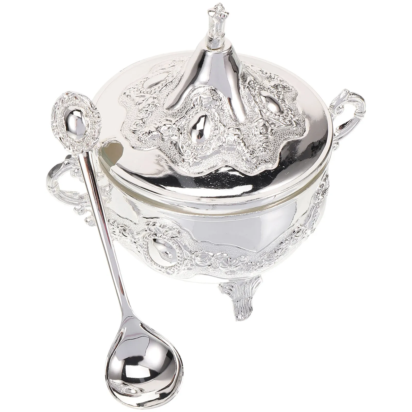 European Style Zinc Alloy Condiment Jar with Spoon Salt Sugar Seasoning Container for Kitchen Home Hotel Party
European Style Zinc Alloy Condiment Jar with Spoon Salt Sugar Seasoning Container for Kitchen Home Hotel Party