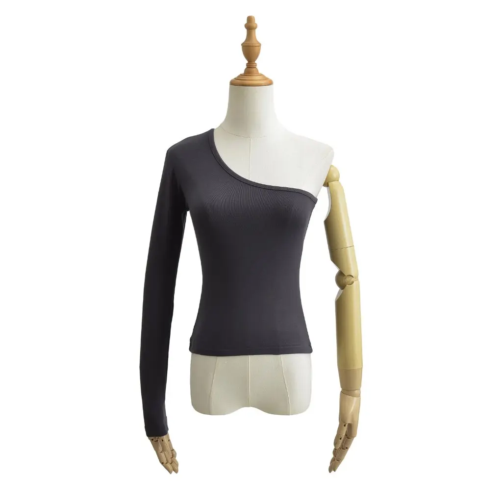 Women's Slim Fit Long Sleeve T-Shirt Sexy Oblique Shoulder Design Autumn Winter Top for Hot Girls New Arrival
Women's Slim Fit Long Sleeve T-Shirt Sexy Oblique Shoulder Design Autumn Winter Top for Hot Girls New Arrival