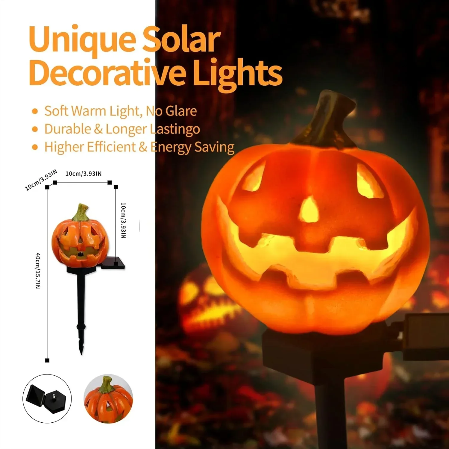 Halloween Pumpkin Pathway Markers Lights Outdoor Ghost Skull Solar Stakes Light for Garden Walkway Yard Lawn Party Decoration
Halloween Pumpkin Pathway Markers Lights Outdoor Ghost Skull Solar Stakes Light for Garden Walkway Yard Lawn Party Decoration