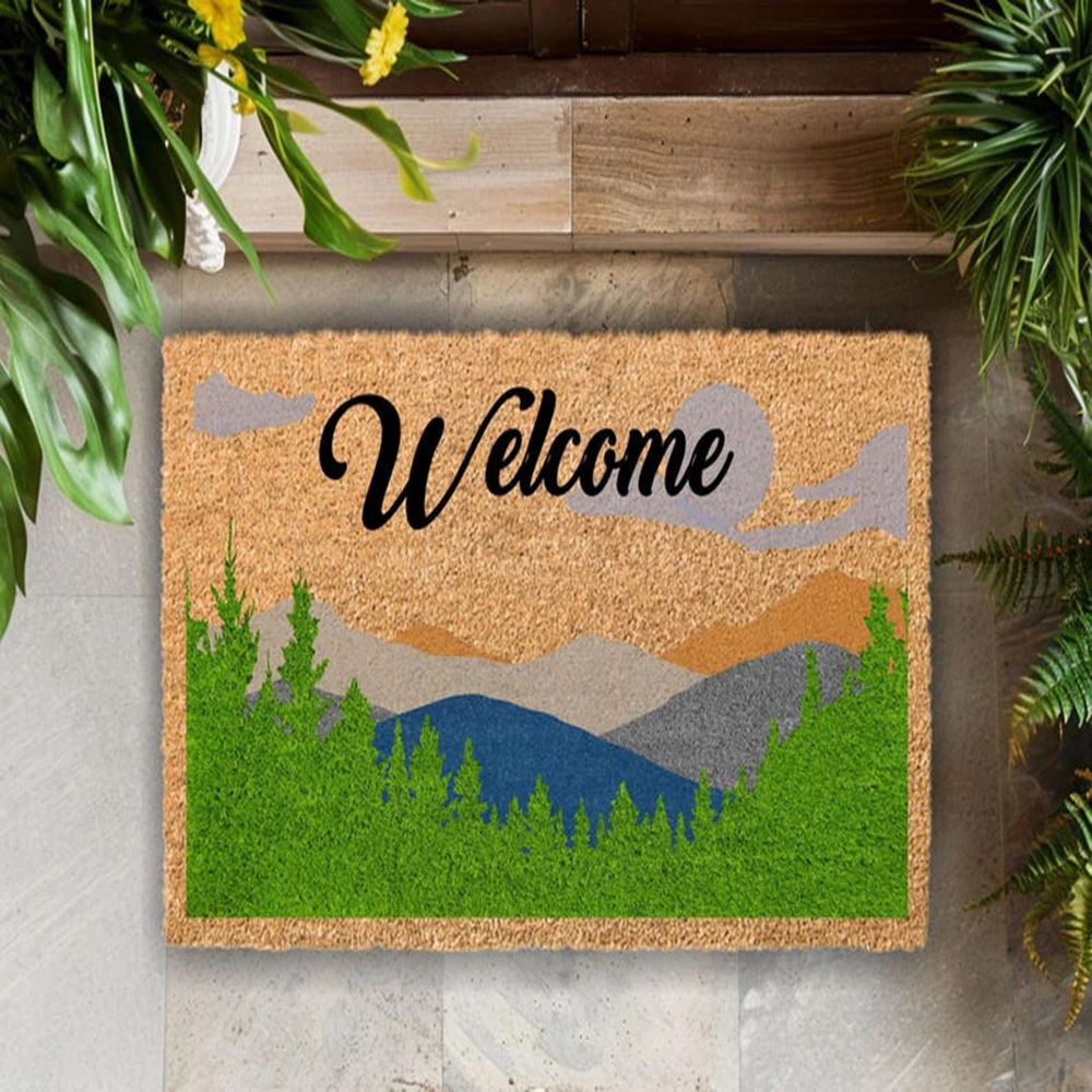 Abstract Landscape Coir Welcome Mat Mountain Design Non Slip Outdoor Rug Front Door Entry Nature Inspired Home Decor Aesthetic
Abstract Landscape Coir Welcome Mat Mountain Design Non Slip Outdoor Rug Front Door Entry Nature Inspired Home Decor Aesthetic