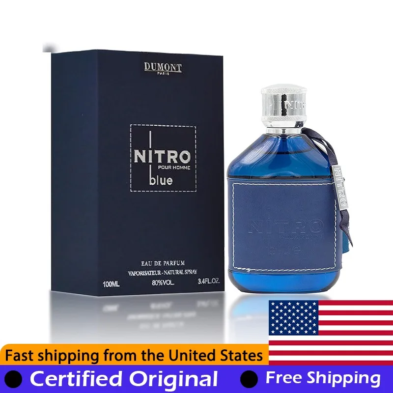 Dumont Nitro Blue Eau de Parfum Spray 100 ML Original Arab Perfumes Lasting Oriental Woody Pheromones Perfume 3.4 Ounce Cologne
Dumont Nitro Blue Eau de Parfum Spray 100 ML Original Arab Perfumes Lasting Oriental Woody Pheromones Perfume 3.4 Ounce Cologne