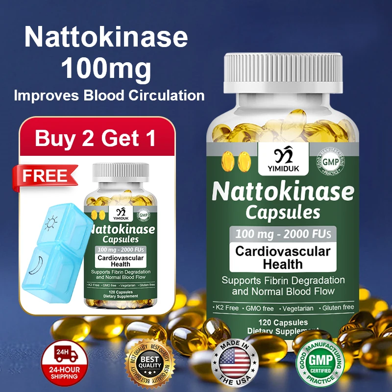 YIMIDUK Nattokinase Capsules for Heart Health, Supports Blood Circulation, Healthy Flow, Cardiovascular Support & Daily Wellness
YIMIDUK Nattokinase Capsules for Heart Health, Supports Blood Circulation, Healthy Flow, Cardiovascular Support & Daily Wellness
