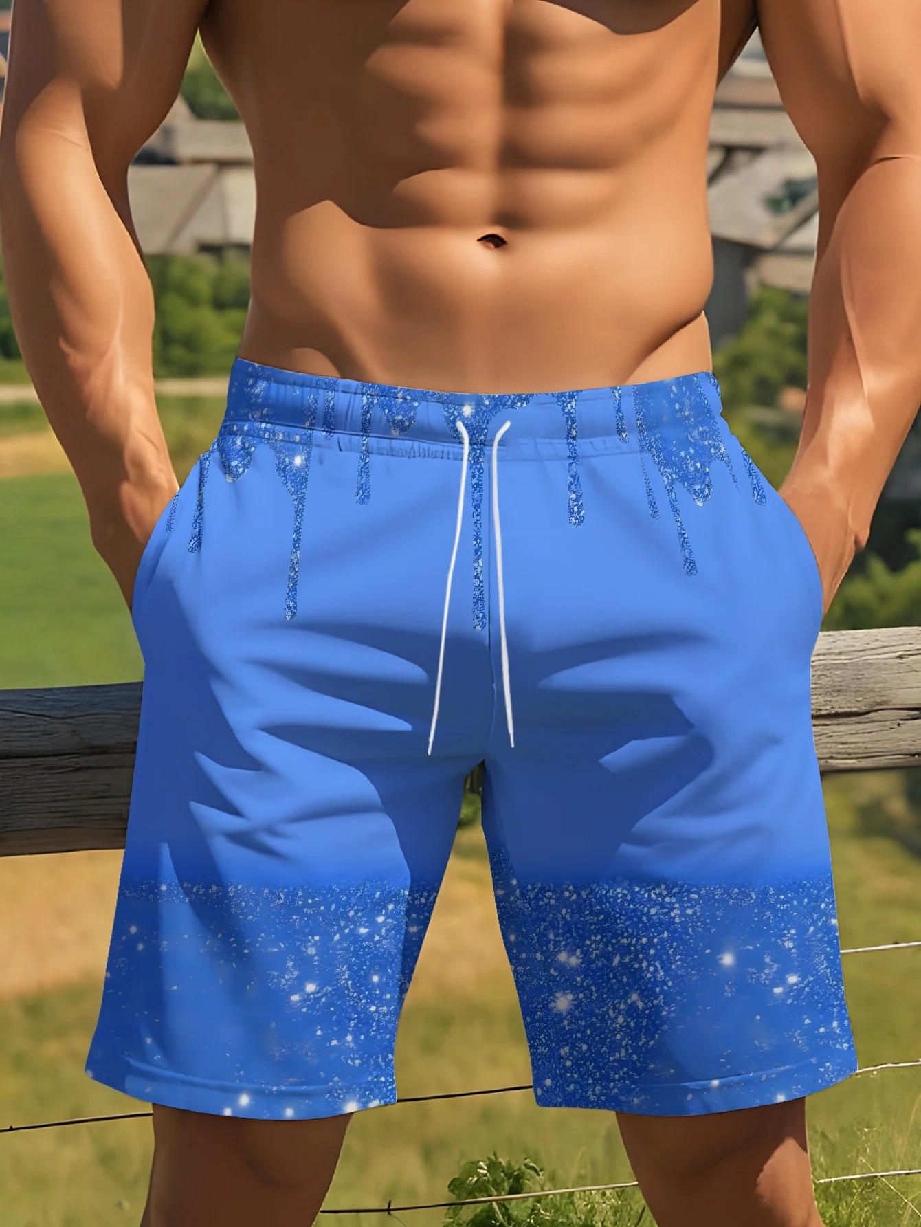 Mens Blue Stained Glass Mandala Print Quick Dry Drawstring Waist Beach Shorts Swim Trunks
Mens Blue Stained Glass Mandala Print Quick Dry Drawstring Waist Beach Shorts Swim Trunks