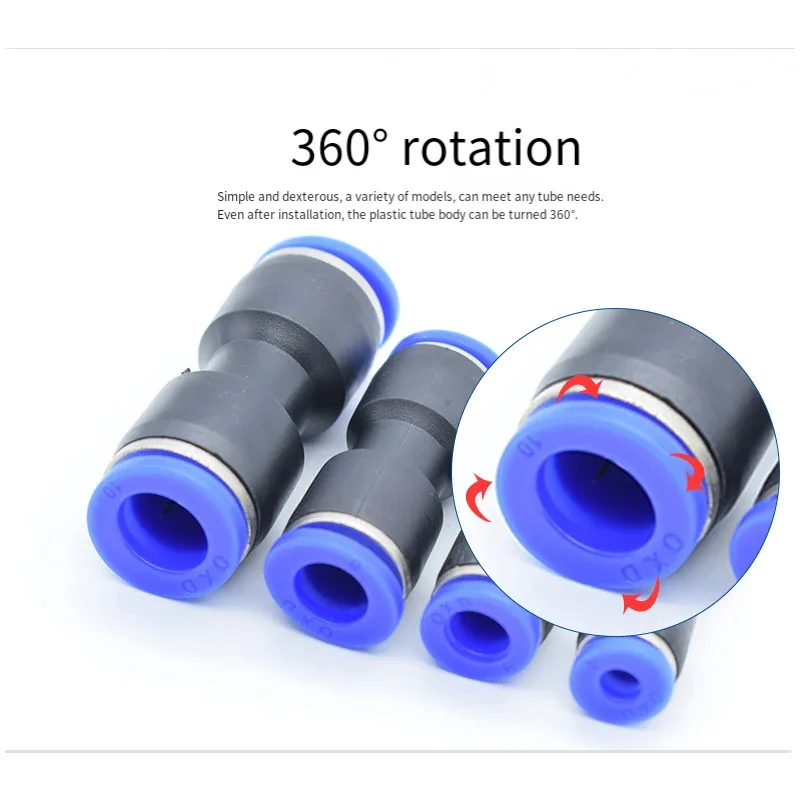 Pneumatic Fittings Plastic Connector PU-4mm to 12 14 16mm Air Water Hose Tube Push-in Straight Gas Quick Connectors
Pneumatic Fittings Plastic Connector PU-4mm to 12 14 16mm Air Water Hose Tube Push-in Straight Gas Quick Connectors