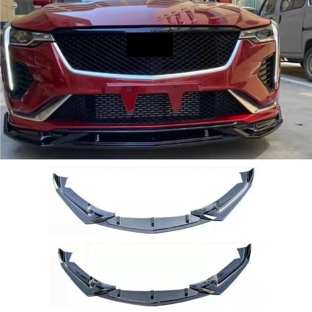 Передний бампер автомобиля, разделитель губ, диффузор, спойлер, автомобильные аксессуары для Cadillac CT4, защитная крышка бампера, модификация, часть 
Передний бампер автомобиля, разделитель губ, диффузор, спойлер, автомобильные аксессуары для Cadillac CT4, защитная крышка бампера, модификация, часть