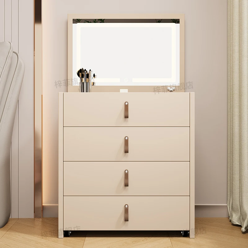 Solid wood flip-top mirror can hide dressing table
Solid wood flip-top mirror can hide dressing table