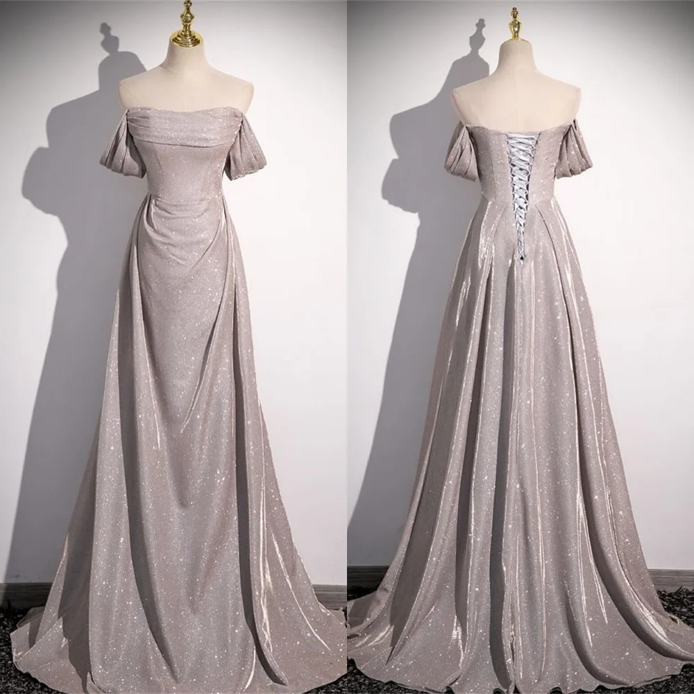 Customized Exquisite Evening Dress Sparkly Off the Shoulder Strapless Homecoming Dresses Luxury Sleeveless Vestido De Festa
Customized Exquisite Evening Dress Sparkly Off the Shoulder Strapless Homecoming Dresses Luxury Sleeveless Vestido De Festa