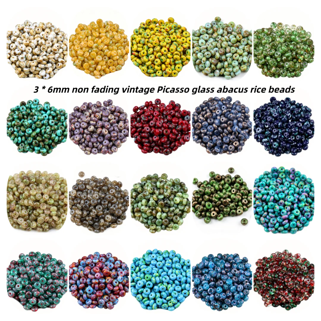 3x6mm non fading vintage Picasso abacus beads glass beads flat beads handmade DIY bracelet necklace accessories bead material
3x6mm non fading vintage Picasso abacus beads glass beads flat beads handmade DIY bracelet necklace accessories bead material