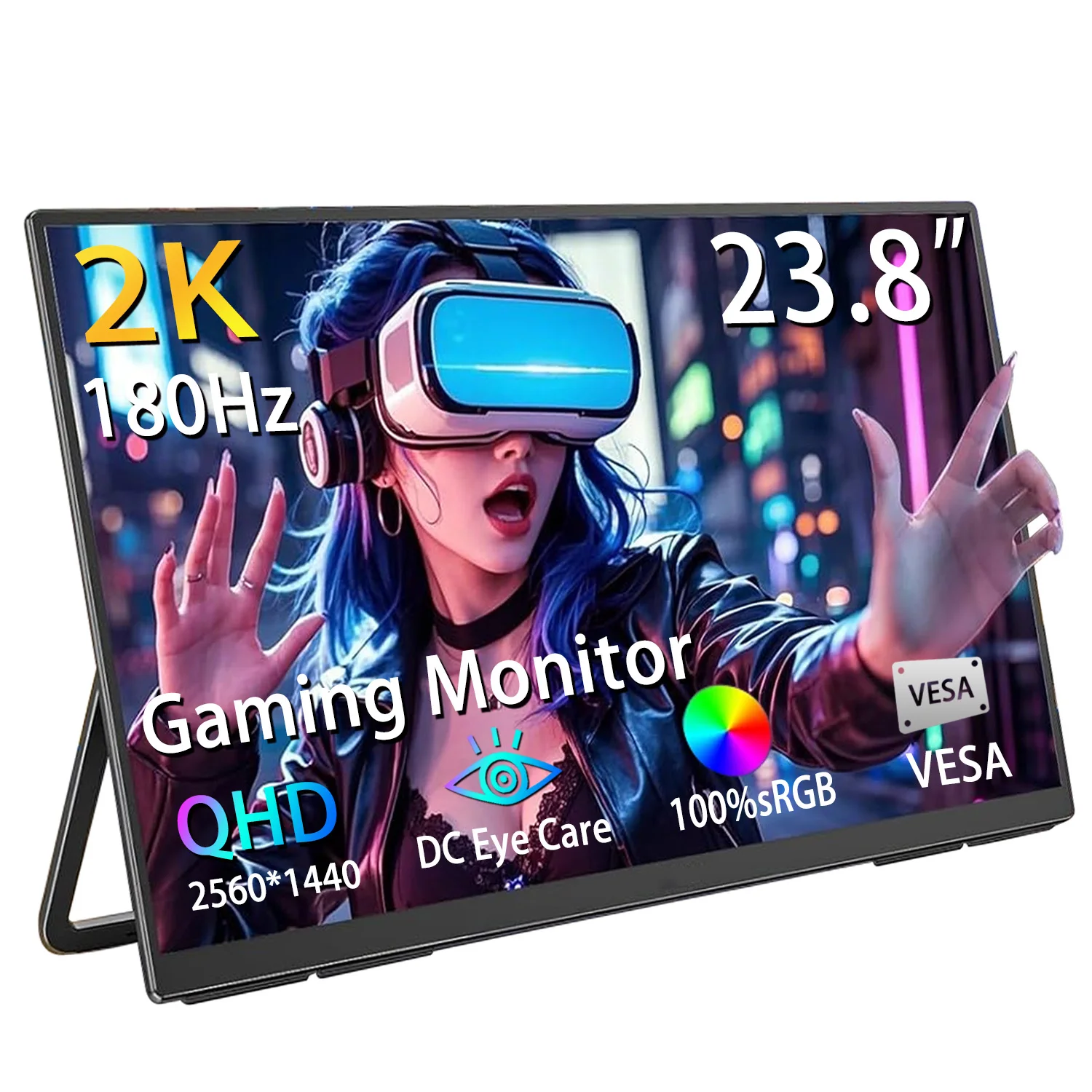 23.8 Inch 2K 180Hz Portable Gaming Monitor 100% sRGB IPS w/178° Adjustable Stand HDMI Laptop Monitor for PS5/4 Desktop MacBook
23.8 Inch 2K 180Hz Portable Gaming Monitor 100% sRGB IPS w/178° Adjustable Stand HDMI Laptop Monitor for PS5/4 Desktop MacBook