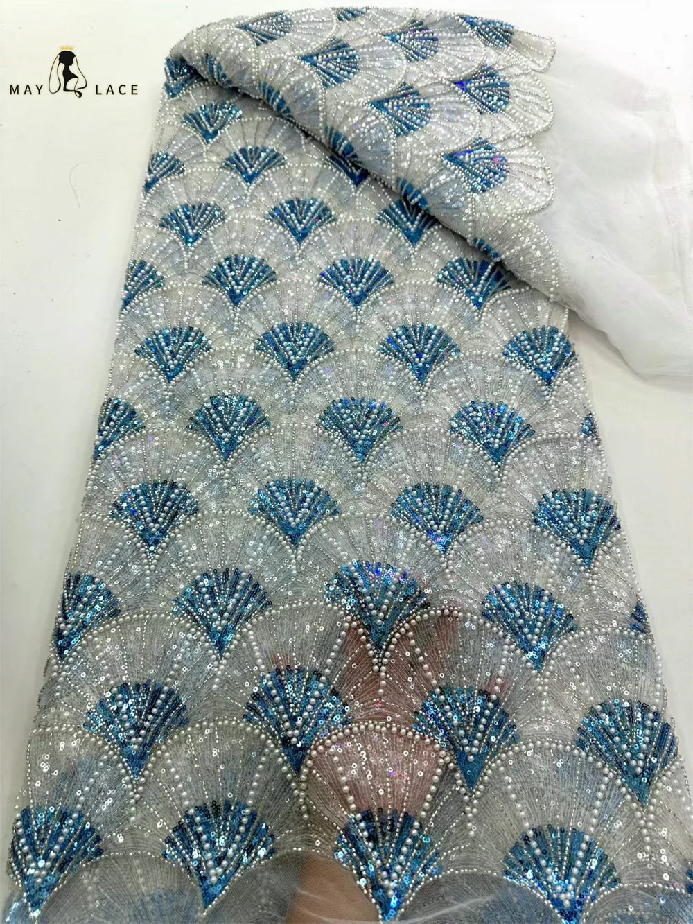 Excellent Africa Nigerian Sequins Tulle Lace Pretty Hot Sale Elegant French Beaded Net Lace Fabric For Embroidery Wedding Party
Excellent Africa Nigerian Sequins Tulle Lace Pretty Hot Sale Elegant French Beaded Net Lace Fabric For Embroidery Wedding Party