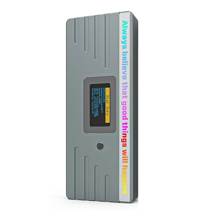 AT82-Smart M.2 Nvme / SATA SSD Enclosure, USB 3.2 Gen 2 10Gbps, External M2 Adapter Case Support M-Key B +M Key UASP RTL9210
AT82-Smart M.2 Nvme / SATA SSD Enclosure, USB 3.2 Gen 2 10Gbps, External M2 Adapter Case Support M-Key B +M Key UASP RTL9210