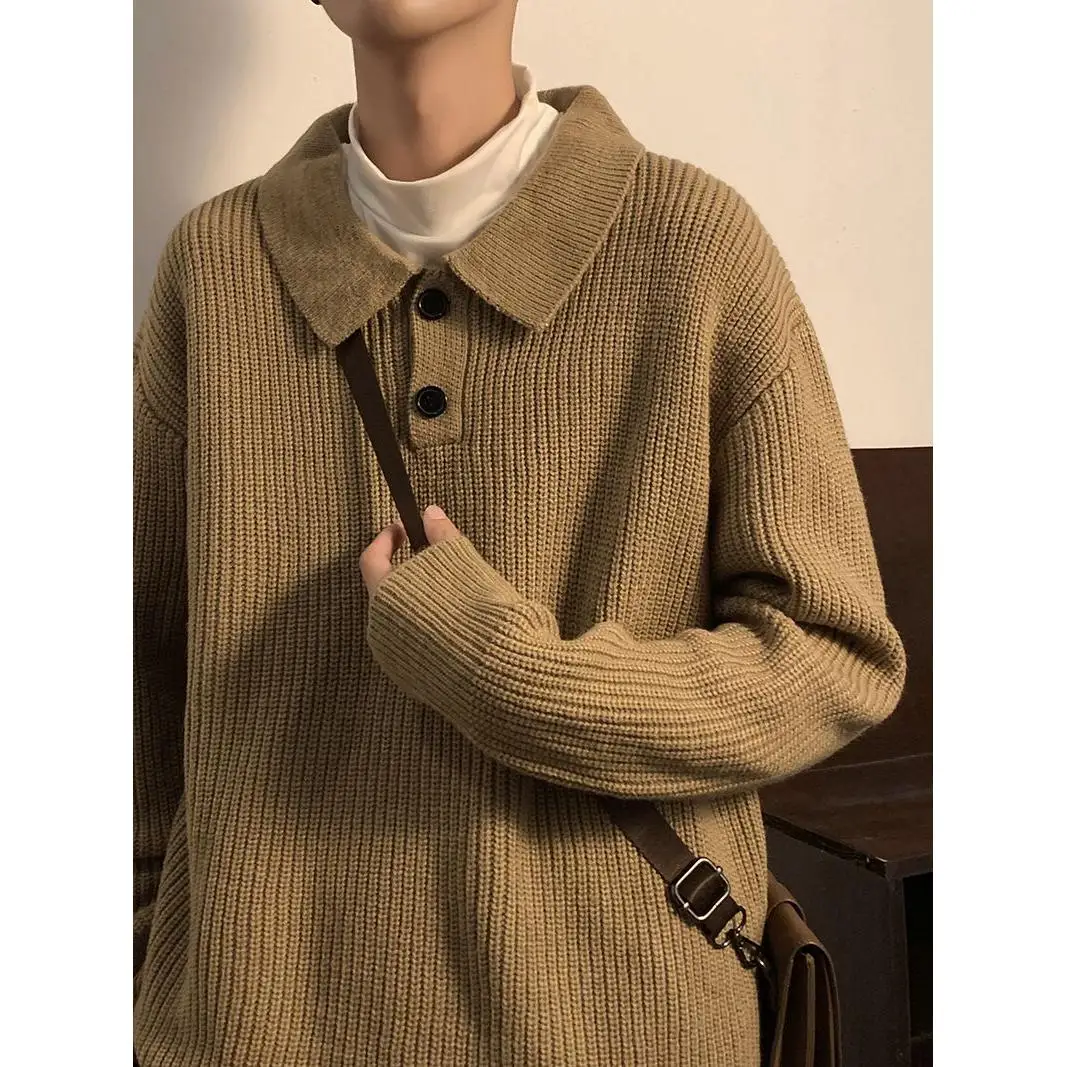 Свободный мужской вязаный свитер Long Sve, однотонный воротник, зимнее модное повседневное верхнее пальто из полиэфирного волокна, мягкий стандартный крой
Свободный мужской вязаный свитер Long Sve, однотонный воротник, зимнее модное повседневное верхнее пальто из полиэфирного волокна, мягкий стандартный крой