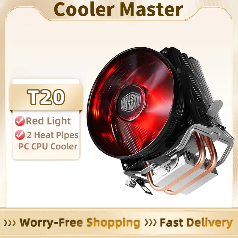 Кулер для процессора Master T20, 3 контакта, тихий охлаждающий Стандартный вентилятор, 2 тепловых трубки, зажимный радиатор с воздушным охлаждением для LGA1700 1200 115X AM4 AM5
Кулер для процессора Master T20, 3 контакта, тихий охлаждающий Стандартный вентилятор, 2 тепловых трубки, зажимный радиатор с воздушным охлаждением для LGA1700 1200 115X AM4 AM5