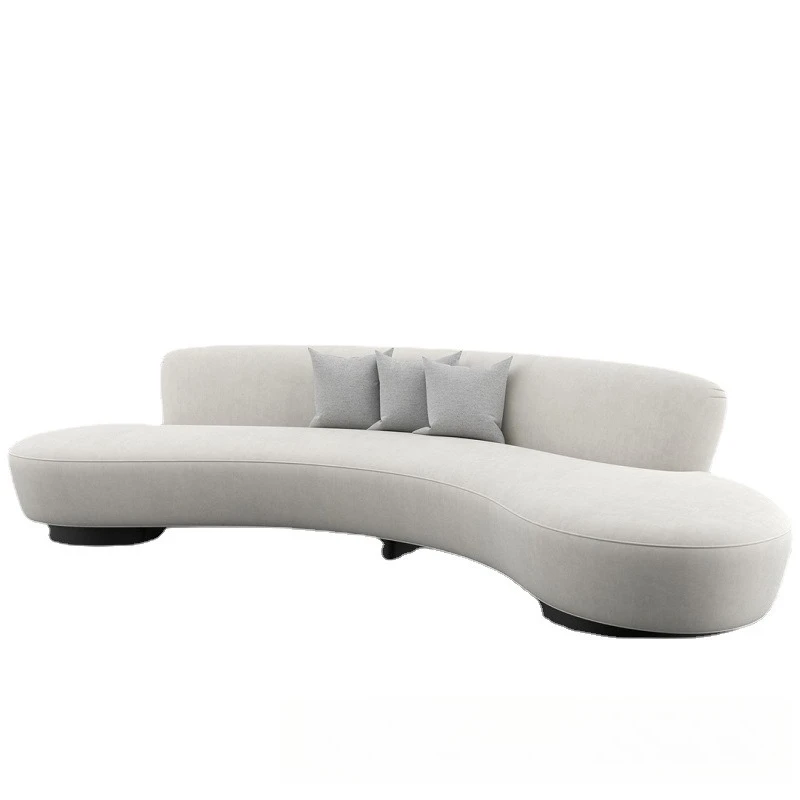 Nordic light luxury curved sofa modern simple club reception creative special-shaped model room clothing store velvet sofa
Nordic light luxury curved sofa modern simple club reception creative special-shaped model room clothing store velvet sofa