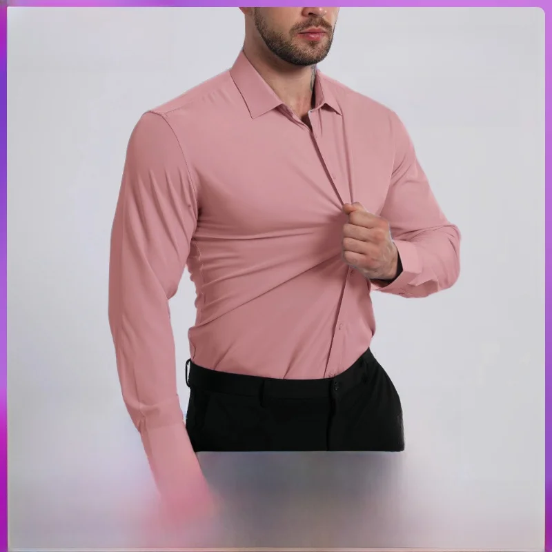 Lightweight Breathable Men's Long Sleeve Shirt Elastic No Ironing Resistant Wrinkle PU Leather Standard Fit Cleanfit Style Sq...
Lightweight Breathable Men's Long Sleeve Shirt Elastic No Ironing Resistant Wrinkle PU Leather Standard Fit Cleanfit Style Sq...