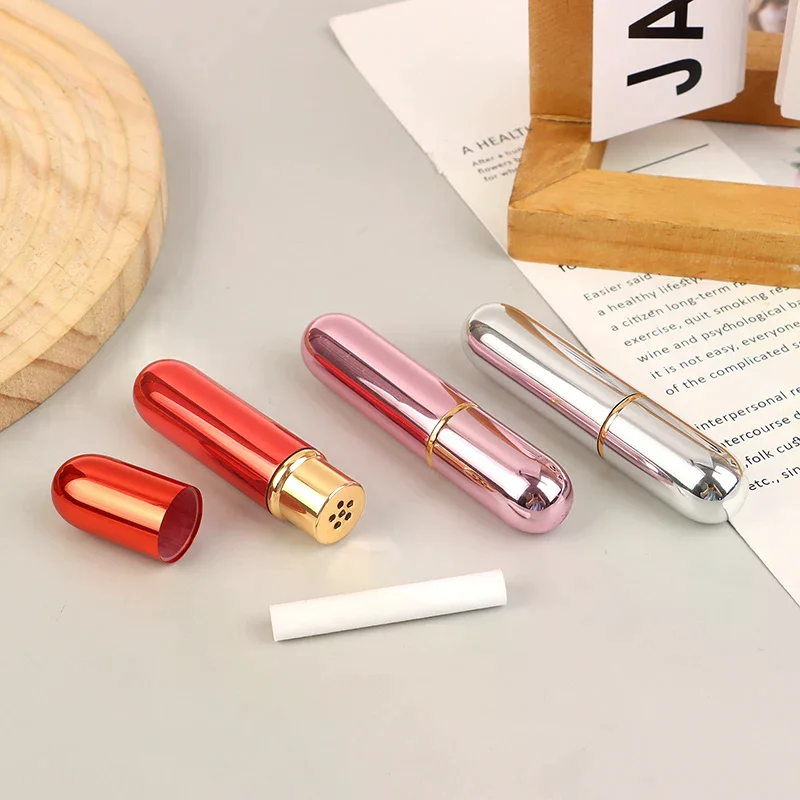 1pcs Nasal Inhalers For Essential Oils Aromatherapy Blank Aluminum Tubes 5ml Refillable Bottles With Replacement Wicks
1pcs Nasal Inhalers For Essential Oils Aromatherapy Blank Aluminum Tubes 5ml Refillable Bottles With Replacement Wicks