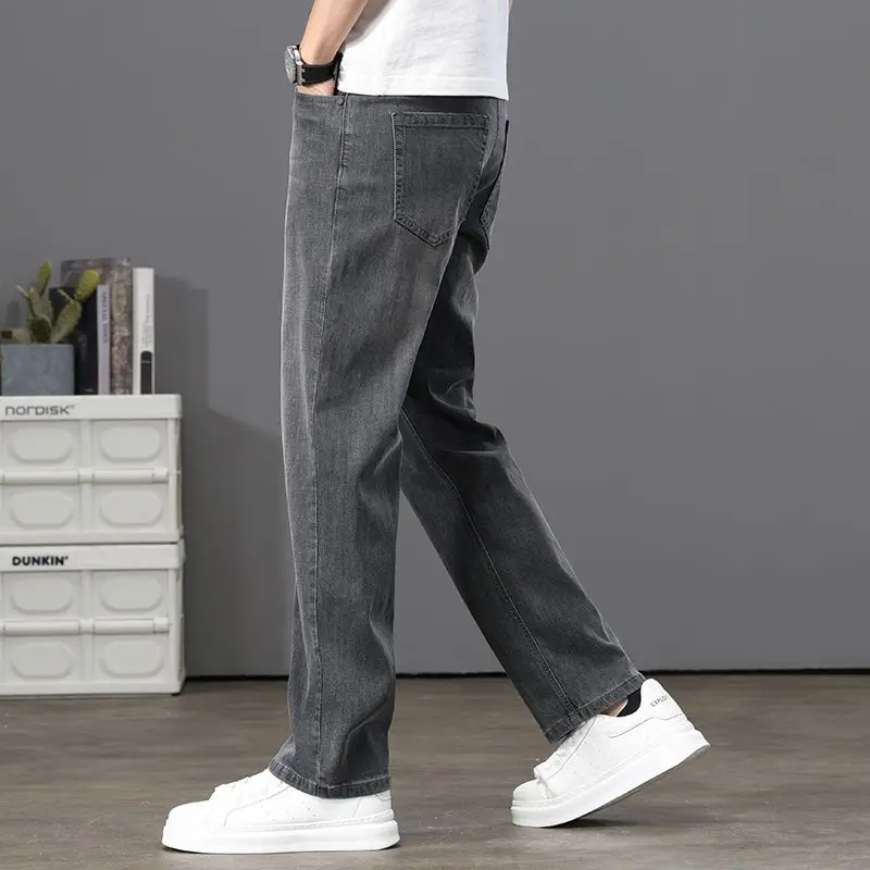 GIOIOMen's Jeans,2025Spring Summer New Loose Straight Lyocell High-Quality Denim Casual Pants,Fashionmen`s clothing
GIOIOMen's Jeans,2025Spring Summer New Loose Straight Lyocell High-Quality Denim Casual Pants,Fashionmen`s clothing