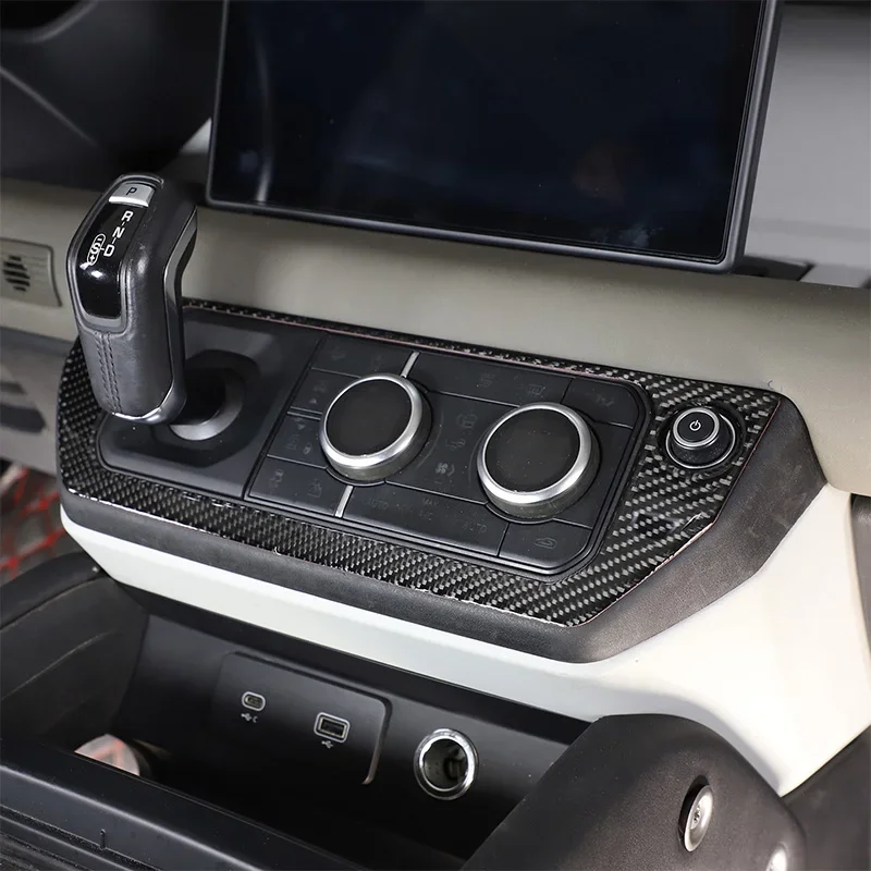 1Pcs Soft Carbon Fiber For Land Rover Defender 90 110 130 2020-2024 Center Console Air Conditioning Cover Trim Car Accessories
1Pcs Soft Carbon Fiber For Land Rover Defender 90 110 130 2020-2024 Center Console Air Conditioning Cover Trim Car Accessories