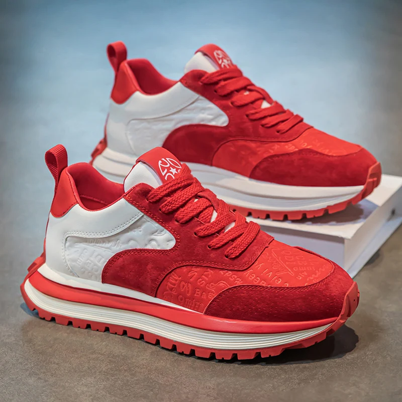 Trendy Men's Running Shoes 2025 New Autumn Versatile Casual Sport Shoes Winter Thick Bottom Heightening Dad Shoes
Trendy Men's Running Shoes 2025 New Autumn Versatile Casual Sport Shoes Winter Thick Bottom Heightening Dad Shoes