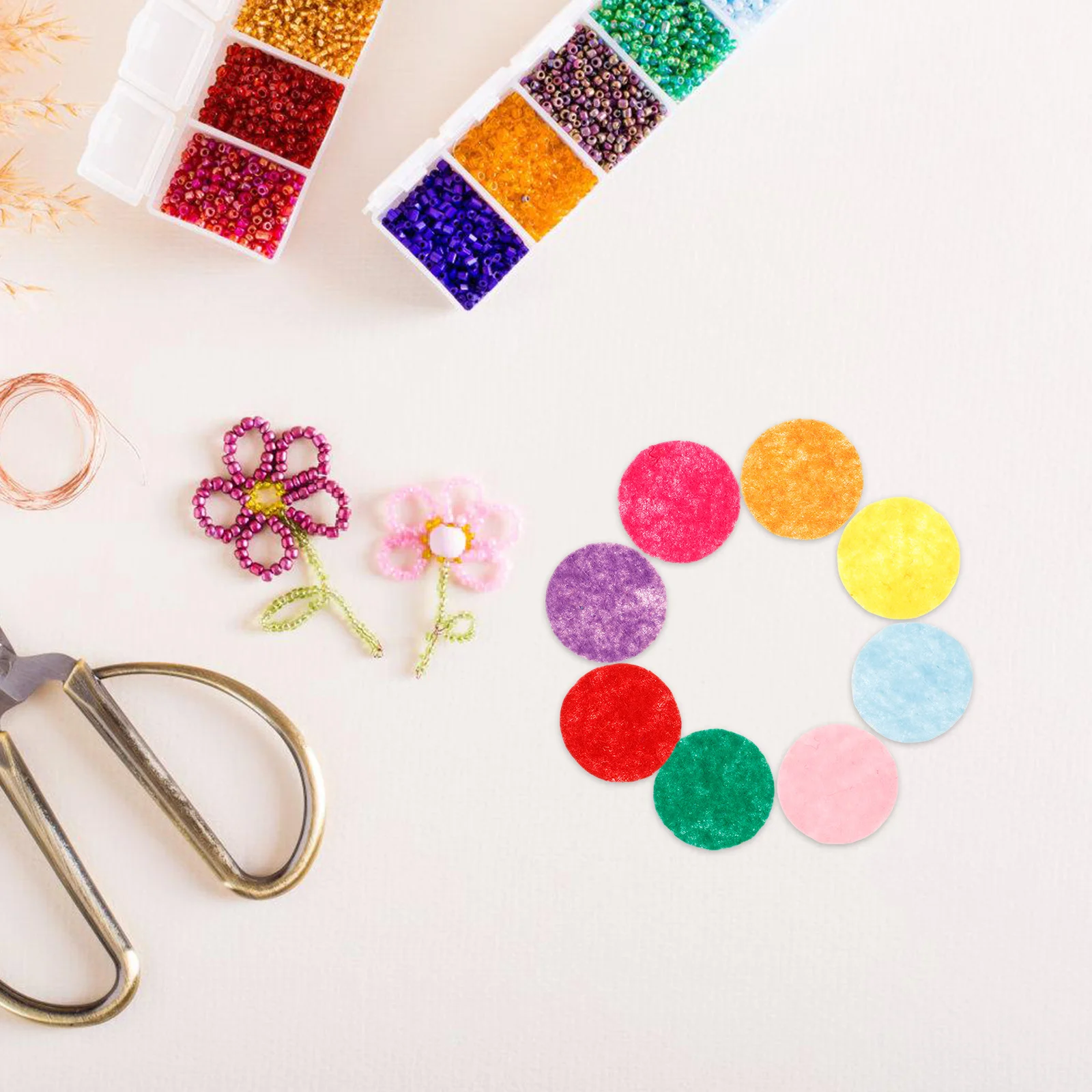 100Pcs Mixed Color Non-Woven Round Felt Pads DIY Craft Materials Pre-Cut Circles for Needle Felting Garlands Wreaths Jewelry
100Pcs Mixed Color Non-Woven Round Felt Pads DIY Craft Materials Pre-Cut Circles for Needle Felting Garlands Wreaths Jewelry