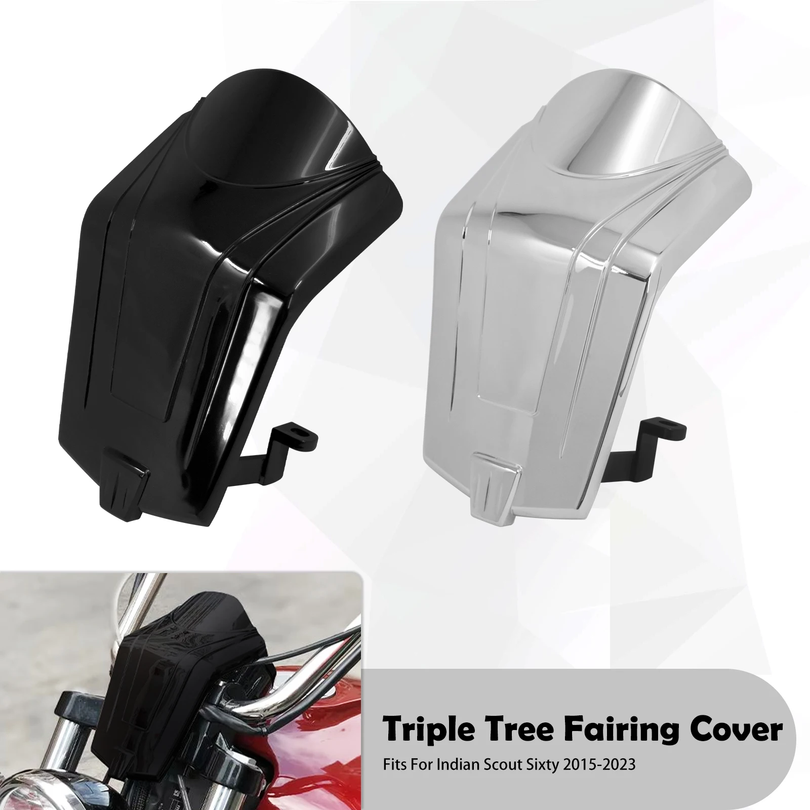 Motorcycle Triple Tree Control Wiring Cover Front Bezel Windshield Fairing Chrome/Black For Indian Scout 15-23 Sixty 2015-2023
Motorcycle Triple Tree Control Wiring Cover Front Bezel Windshield Fairing Chrome/Black For Indian Scout 15-23 Sixty 2015-2023
