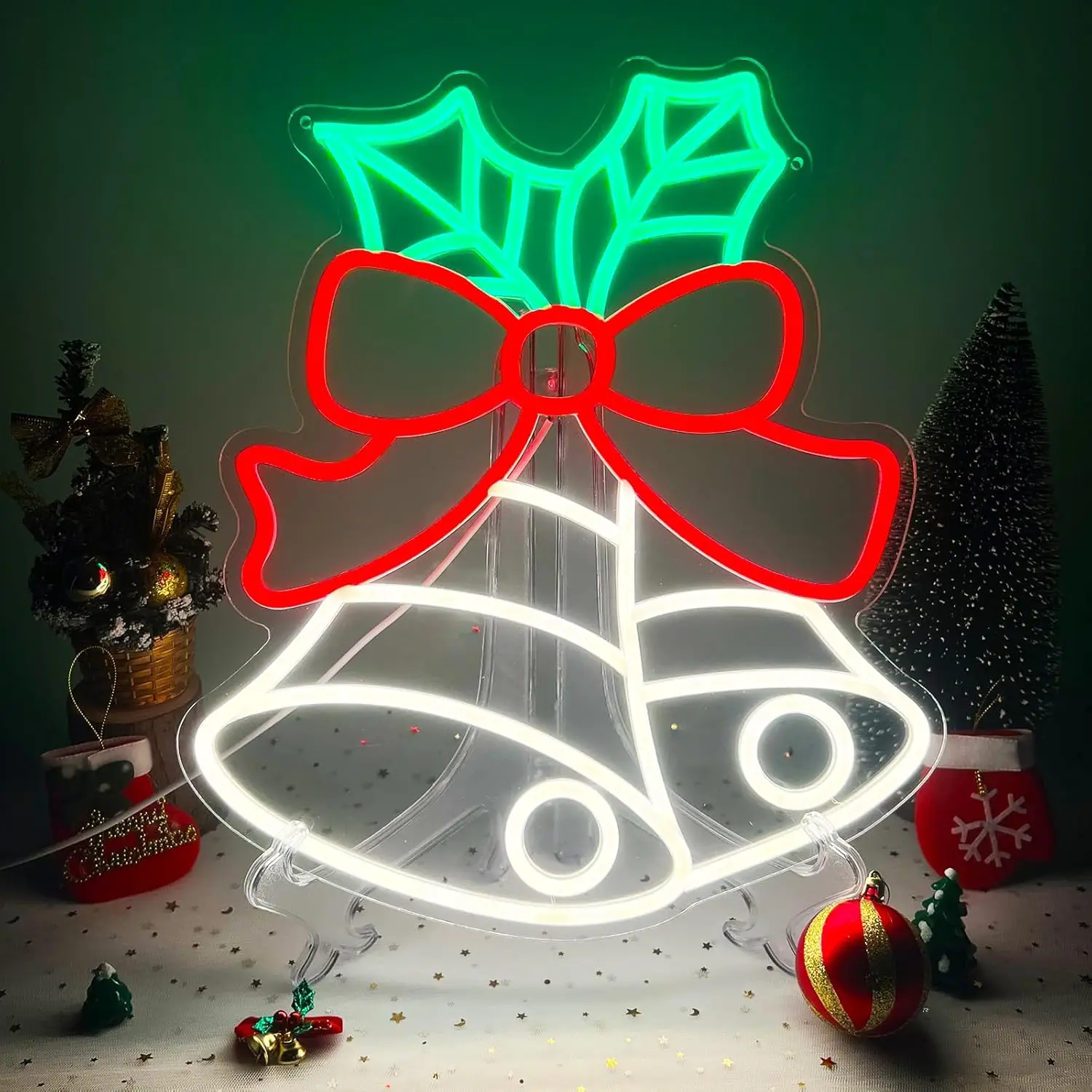 Christmas Neon Sign LED Bow Neon Light USB Powered Dimmable for Bedroom Tree Window Christmas Party Wall Decor Holiday Gift
Christmas Neon Sign LED Bow Neon Light USB Powered Dimmable for Bedroom Tree Window Christmas Party Wall Decor Holiday Gift