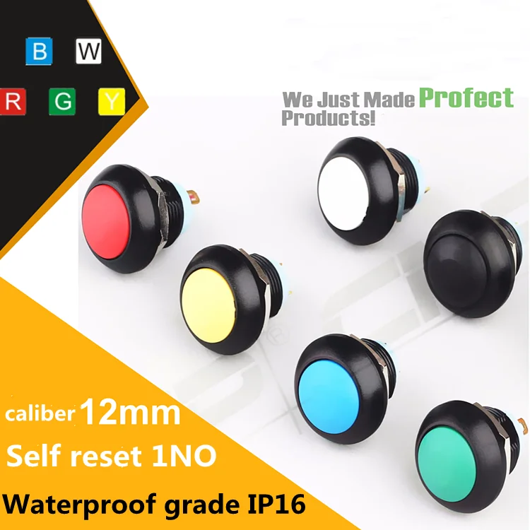 6pcs Pbs-33b 2pin Mini Switch 12mm 12V 1A Waterproof Instantaneous Button Switch Is Not Locked Since Reset
6pcs Pbs-33b 2pin Mini Switch 12mm 12V 1A Waterproof Instantaneous Button Switch Is Not Locked Since Reset