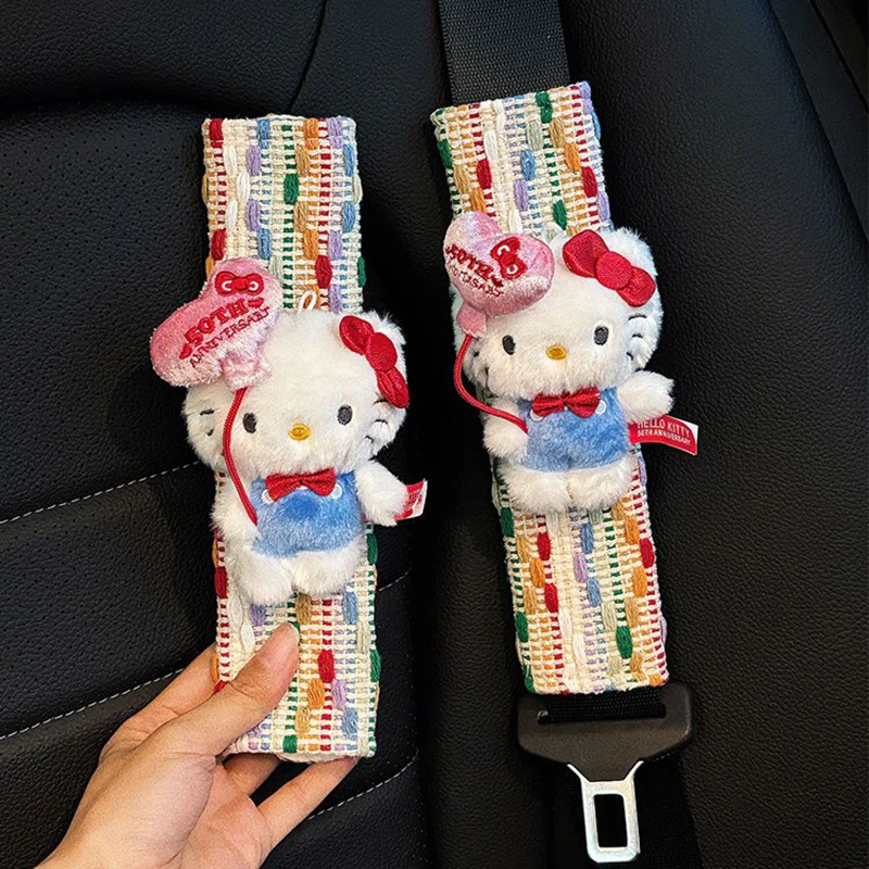 New Sanrio Kawaii Anime Hello Kitty Seat Belt Shoulder Protector Cute Cartoon Sweet Accessories Lovely Automotive Supplies
New Sanrio Kawaii Anime Hello Kitty Seat Belt Shoulder Protector Cute Cartoon Sweet Accessories Lovely Automotive Supplies