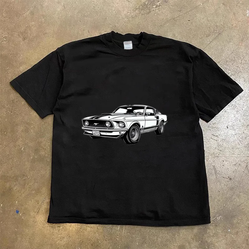 American Fashion Loose Street Car Retro Creative Printed T-shirt Men Men Women Short Sleeve Y2k Top Large T-shirt
American Fashion Loose Street Car Retro Creative Printed T-shirt Men Men Women Short Sleeve Y2k Top Large T-shirt