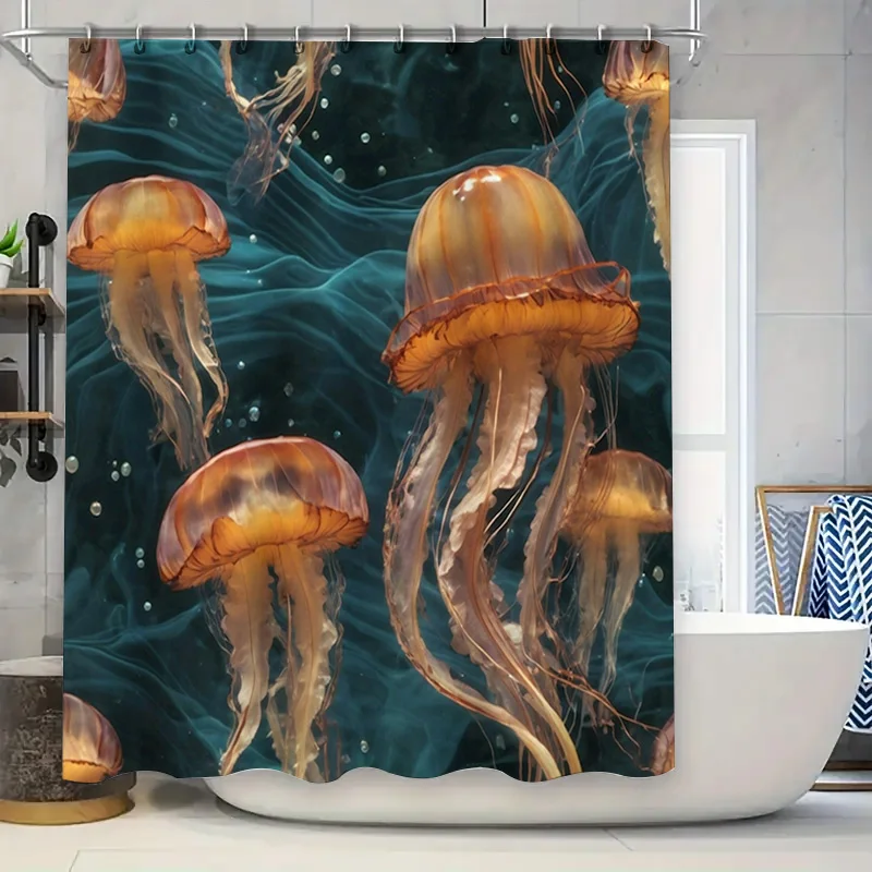 Jellyfish Printed Shower Curtain Waterproof Bathroom Decor 3D Printed Fabric Bathing Room Hanging Shower Panel Modern Home Decor
Jellyfish Printed Shower Curtain Waterproof Bathroom Decor 3D Printed Fabric Bathing Room Hanging Shower Panel Modern Home Decor