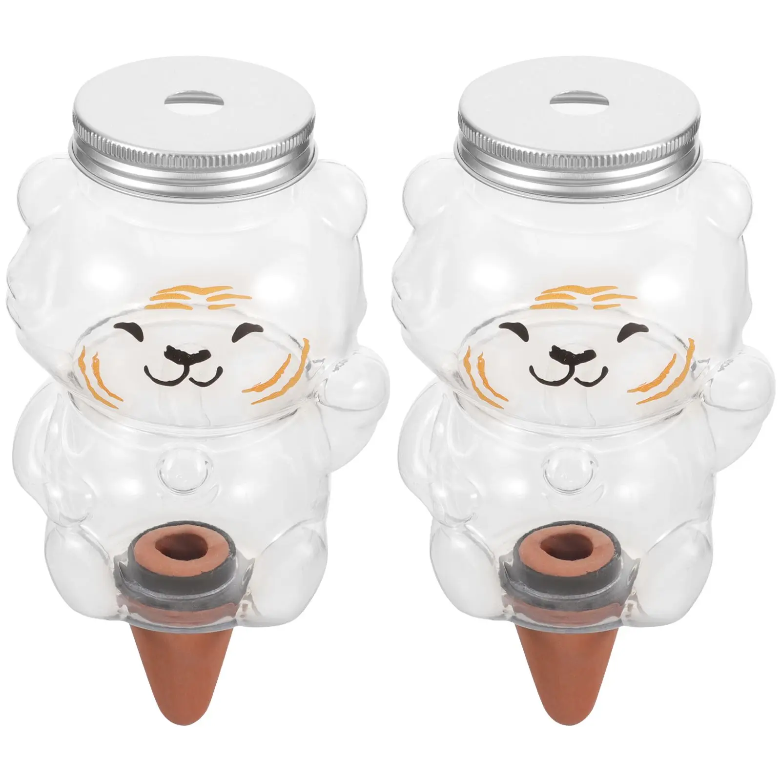 2 Pcs Automatic Watering Can 350ML Mini Tiger Design Durable Reusable Garden Watering Tools for Plants Succulents Indoor Plant
2 Pcs Automatic Watering Can 350ML Mini Tiger Design Durable Reusable Garden Watering Tools for Plants Succulents Indoor Plant