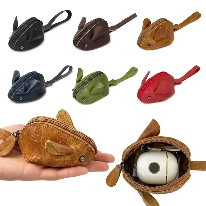 Genuine Leather Mini Coin Purse Cartoon Mouse Solid Color Portable Vintage Cute Change Wallet Key Storage Bag For Men Women
Genuine Leather Mini Coin Purse Cartoon Mouse Solid Color Portable Vintage Cute Change Wallet Key Storage Bag For Men Women