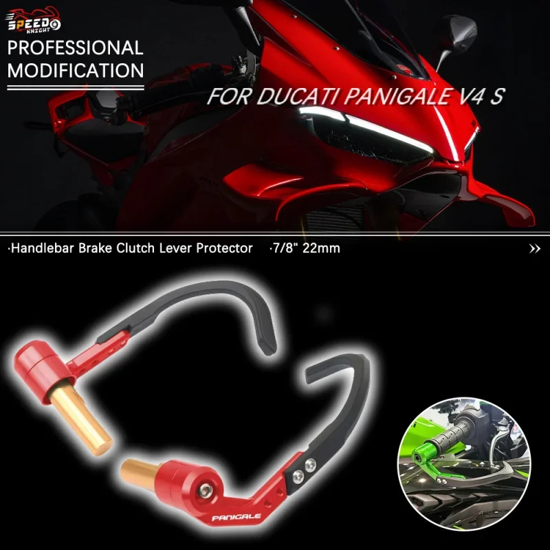 For DUCATI 899 959 1199 1299 V4 V4S V2 Panigale/S/ Tricolor Motorcycle 7/8" 22mm Handlebar Grips Guard Brake Clutch Levers Guard
For DUCATI 899 959 1199 1299 V4 V4S V2 Panigale/S/ Tricolor Motorcycle 7/8" 22mm Handlebar Grips Guard Brake Clutch Levers Guard