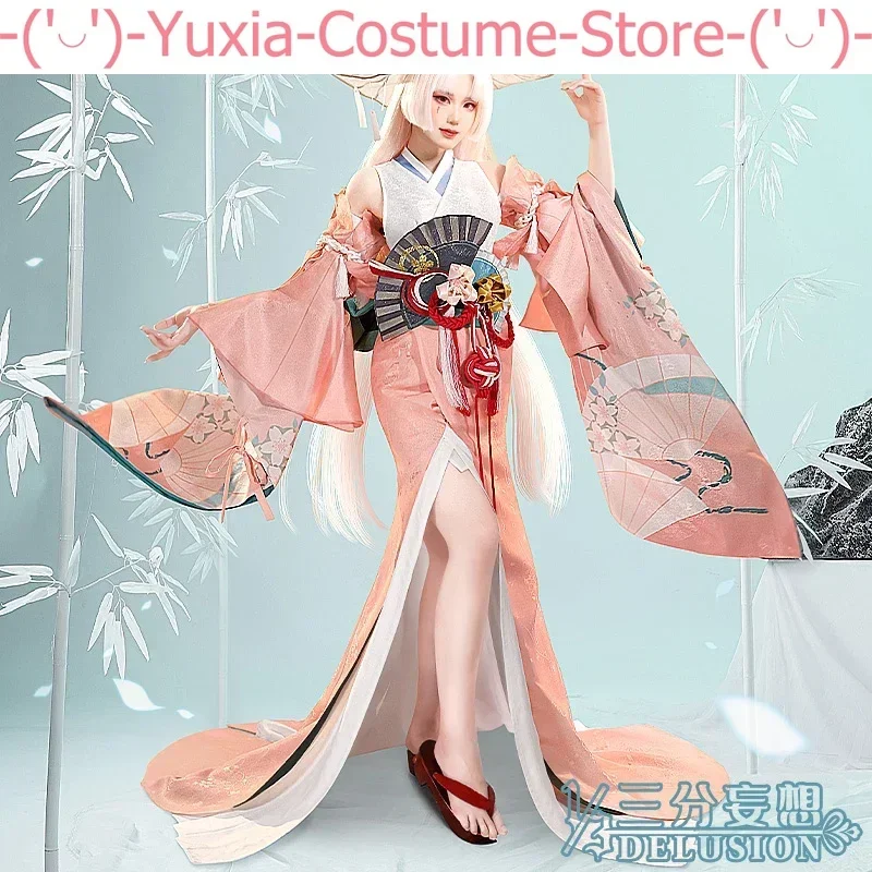 Аниме! Onmyoji SSR Shiranui HuaLiWuGe элегантный костюм для косплея Хэллоуин женский
Аниме! Onmyoji SSR Shiranui HuaLiWuGe элегантный костюм для косплея Хэллоуин женский