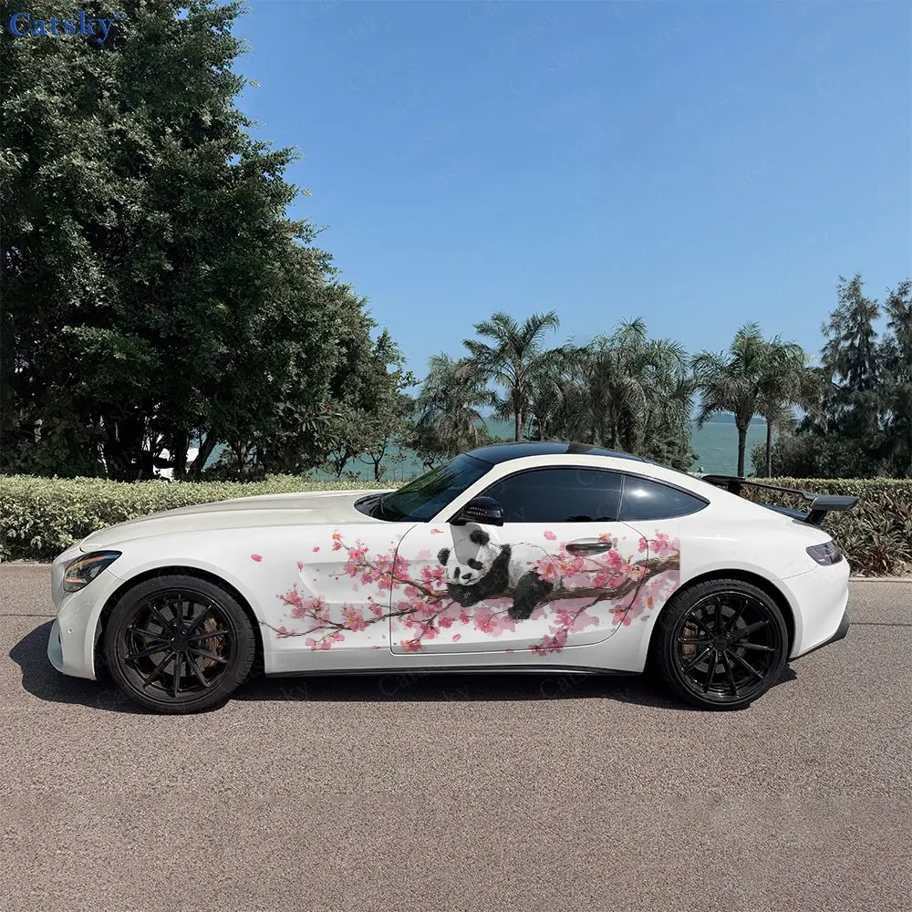 2pcs Panda On The Tree Decal, Durable, Fade-Resistant, Enhance Your Vehicles Aesthetic With Bold Art Design Car Vinyl Wrap
2pcs Panda On The Tree Decal, Durable, Fade-Resistant, Enhance Your Vehicles Aesthetic With Bold Art Design Car Vinyl Wrap