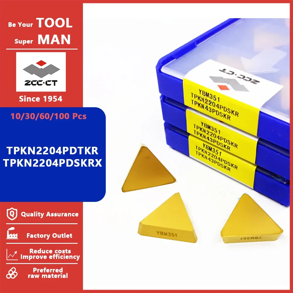 ZCCCT Original TPKN2204PDTKR TPKN2204PDSKRX Milling Carbide Insert Blade TPKN 2204 PDTKR PDSKRX Lathe Turning Cutting Tool
ZCCCT Original TPKN2204PDTKR TPKN2204PDSKRX Milling Carbide Insert Blade TPKN 2204 PDTKR PDSKRX Lathe Turning Cutting Tool