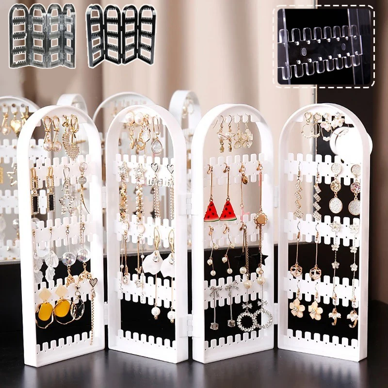 1PC Large Simple Earrings Storage Box Plastic Earrings Display Rack Folding Transparent Jewelry Storage with Stud Earrings Holes
1PC Large Simple Earrings Storage Box Plastic Earrings Display Rack Folding Transparent Jewelry Storage with Stud Earrings Holes