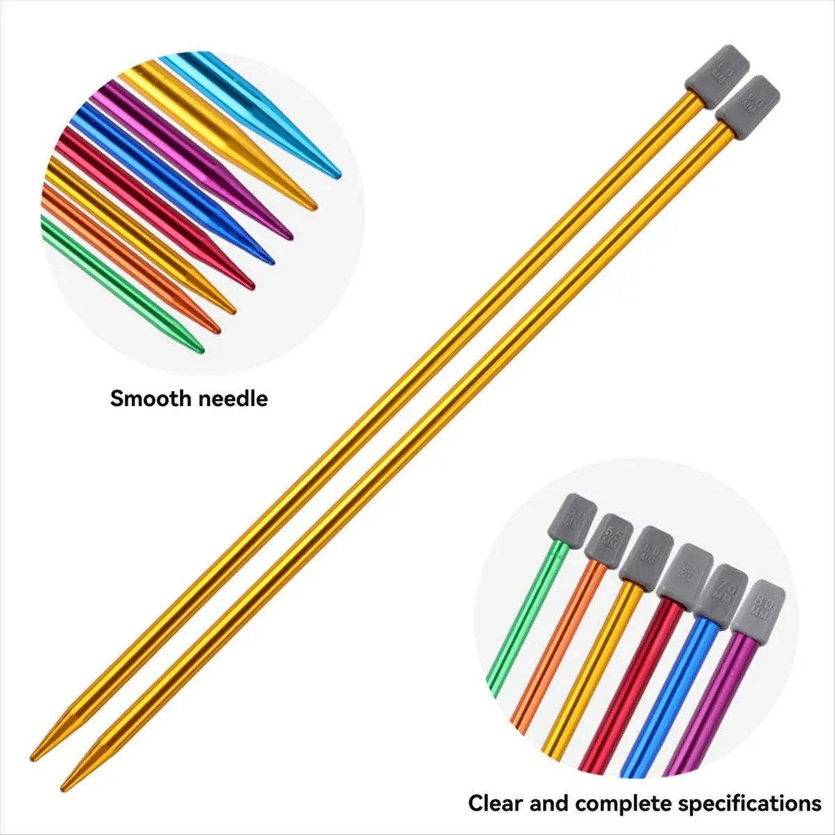 HITL 14PCS Stainless Steel Knitting Needles Set Pointed Needles Knitting Crochet Supplies for Beginners Handmade(2-10mm) 35cm
HITL 14PCS Stainless Steel Knitting Needles Set Pointed Needles Knitting Crochet Supplies for Beginners Handmade(2-10mm) 35cm