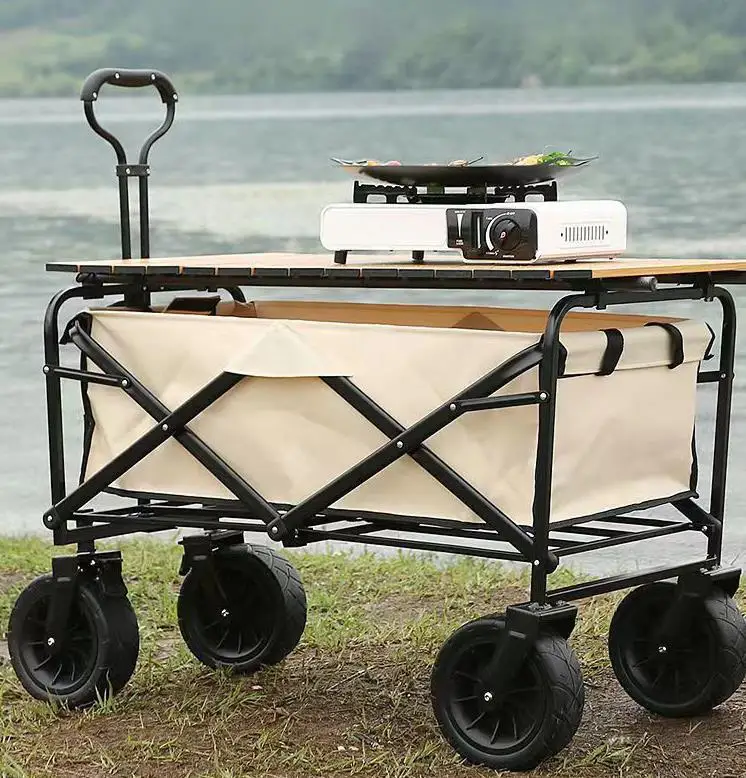 Outdoor Garden Multi-functional Folding Camping Cart Portable Beach Trolley Cart Beach Wagon
Outdoor Garden Multi-functional Folding Camping Cart Portable Beach Trolley Cart Beach Wagon