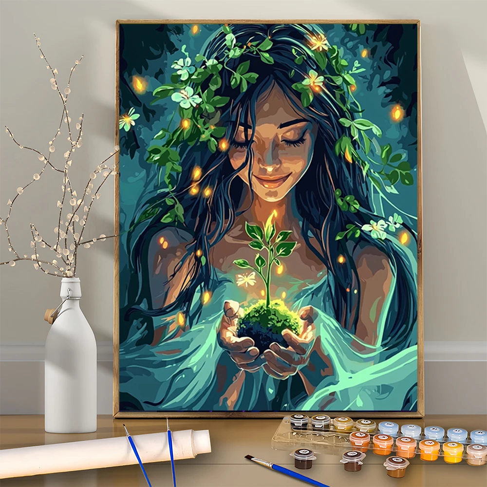 1Pcs Flower-Adorned Maiden Holding Seedling DIY Acrylic Digital Painting Kit For Beginners Home Wall Decor Frame Not Included
1Pcs Flower-Adorned Maiden Holding Seedling DIY Acrylic Digital Painting Kit For Beginners Home Wall Decor Frame Not Included