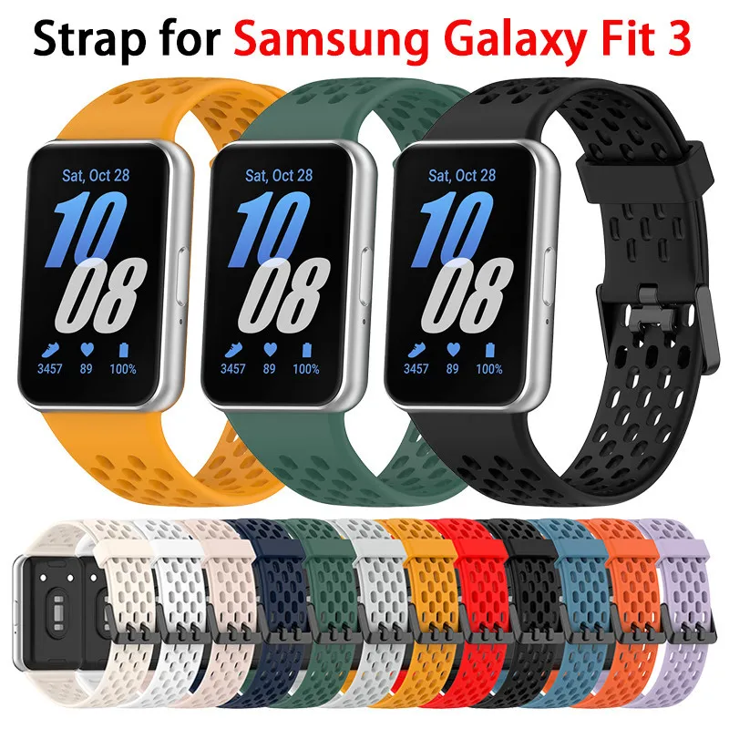 Ремешок силиконовый для Samsung Galaxy Fit 3, сменный спортивный браслет для Samsung Galaxy Fit3, аксессуары для часов
Ремешок силиконовый для Samsung Galaxy Fit 3, сменный спортивный браслет для Samsung Galaxy Fit3, аксессуары для часов